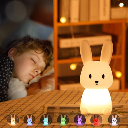 VEILLEUSE BÉBÉ EN SILICON | TÉO LE LAPIN