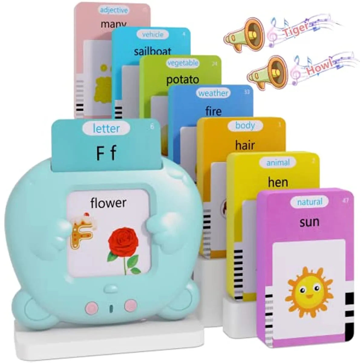 ÉVEIL LINGUISTIQUE KIDSLEARN ™ -CARTES FLASH PARLANTES INTERACTIVES POUR ENFANTS