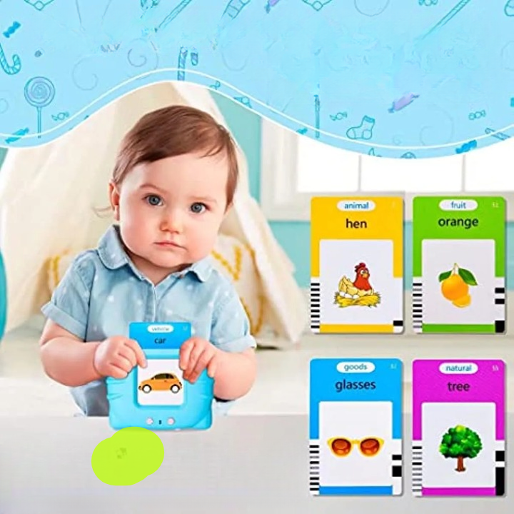 ÉVEIL LINGUISTIQUE KIDSLEARN ™ -CARTES FLASH PARLANTES INTERACTIVES POUR ENFANTS