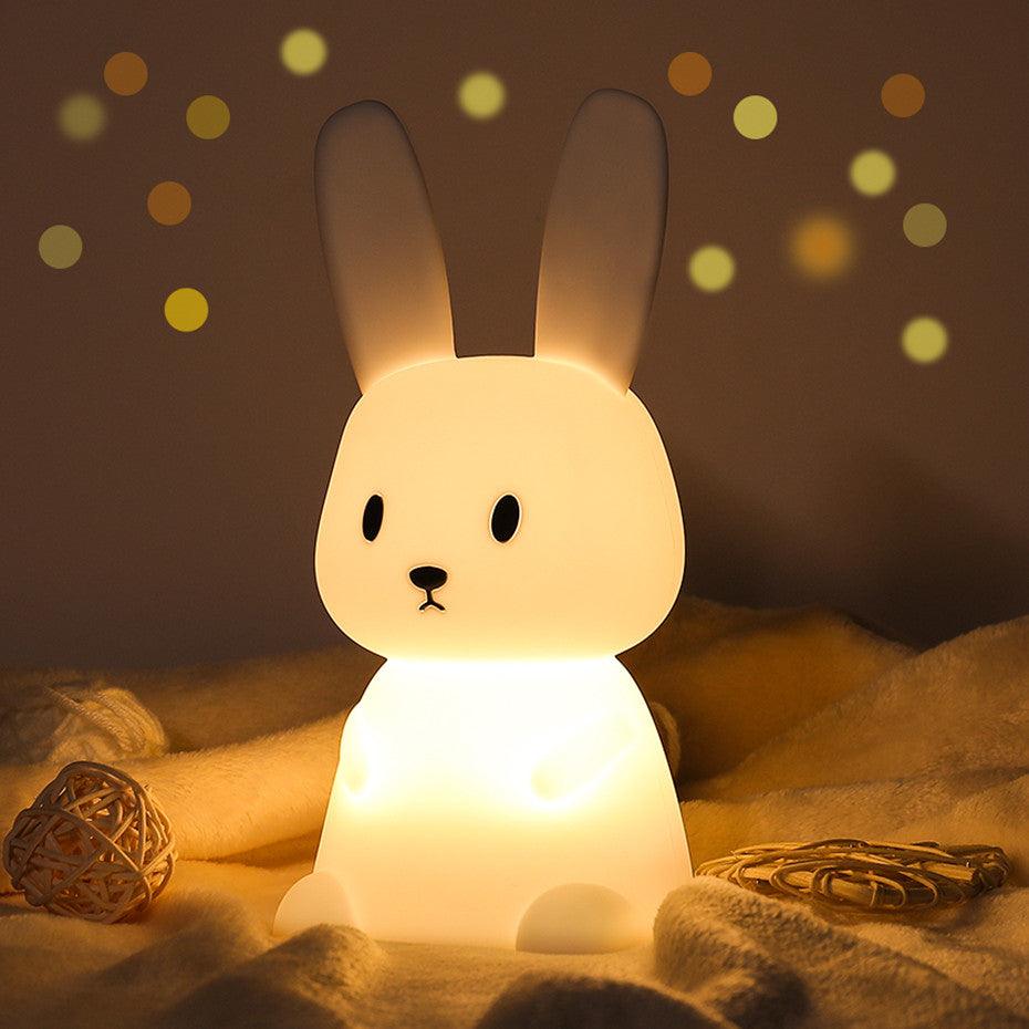 VEILLEUSE BÉBÉ EN SILICON | TÉO LE LAPIN