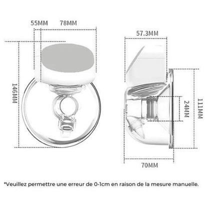 LACTBAY™ Extracteur de lait portable